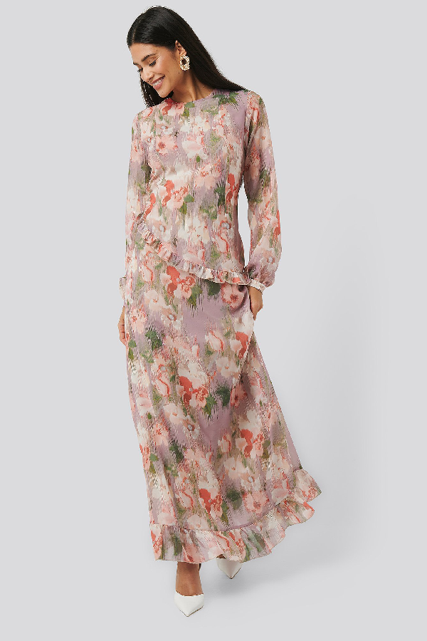flower print midi dress