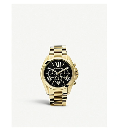 Shop Michael Kors Mk5739 Bradshaw Gold-plated Watch