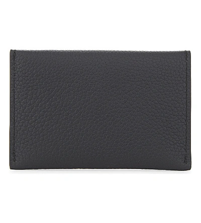 Shop Alexander Mcqueen Skull Envelope Card Holder In Black Gold