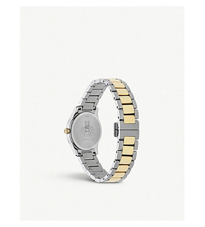 Shop Gucci Women's Ya1264595 G-timeless Yellow Gold-toned And Stainless Steel Watch