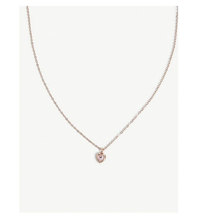 Shop Ted Baker Women's Clear Hannela Crystal Heart Necklace