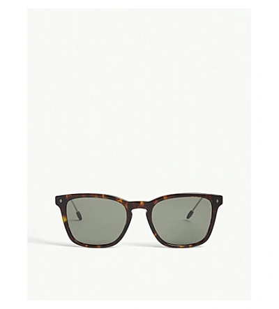 Shop Giorgio Armani Women's Brown Ar8120 Square-frame Sunglasses
