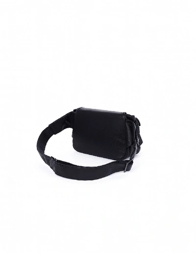 Shop Yohji Yamamoto Black Leather Waist Bag