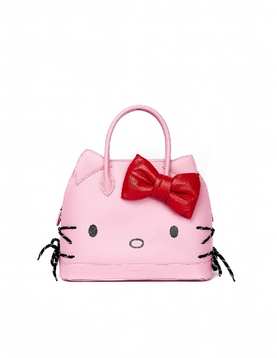 Shop Balenciaga Hello Kitty Leather Bag In Pink