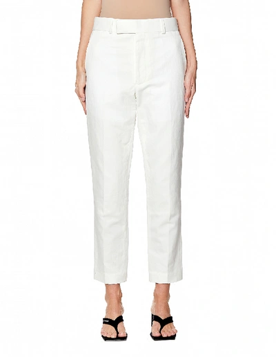 Shop Haider Ackermann White Cotton Trousers