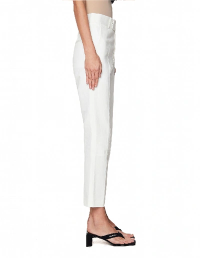 Haider Ackermann Mid-rise Straight-leg Trousers In White