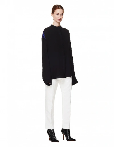 Haider Ackermann Mid-rise Straight-leg Trousers In White