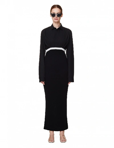 Shop Haider Ackermann Black Cotton Dress