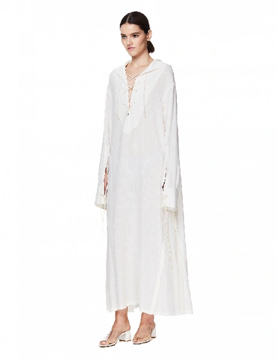 Shop Ann Demeulemeester White Maxi Dress