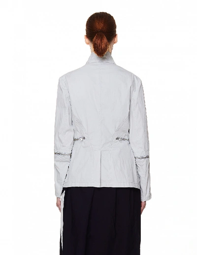 Y's Light Grey Cotton Jacket In Grey