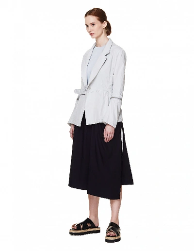 Y's Light Grey Cotton Jacket In Grey