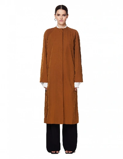 Shop The Row Debora Belted Coat In Brown