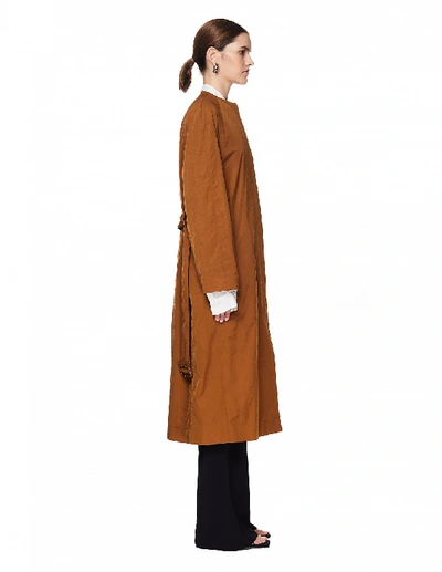 Shop The Row Debora Belted Coat In Brown