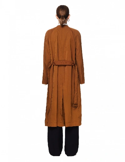 Shop The Row Debora Belted Coat In Brown