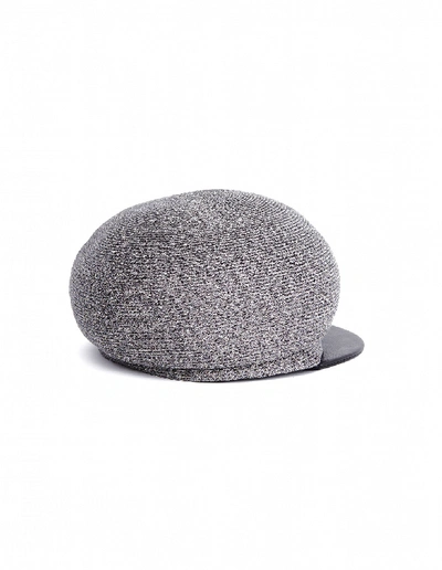 Y's Grey Wool Cap In Grey