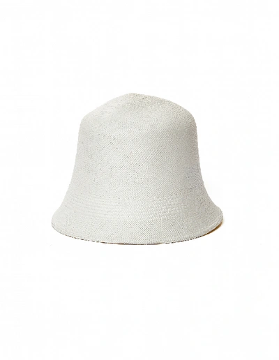 Y's White Toquilla Hat In White