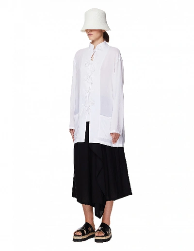 Y's White Toquilla Hat In White