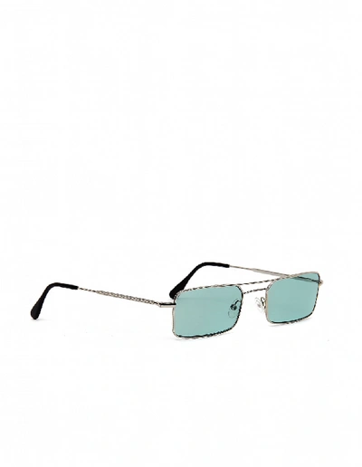 Shop Andy Wolf Silver Milo Sunglasses