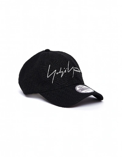 Shop Yohji Yamamoto Black Logo Cap