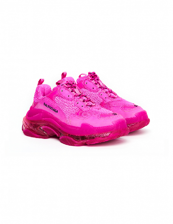 hot pink balenciaga triple s