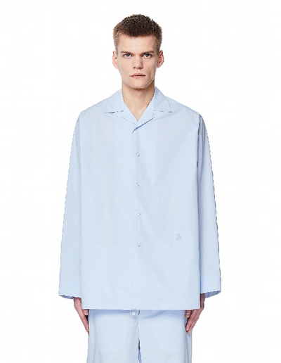 Shop Jil Sander Light Blue Cotton Pajamas