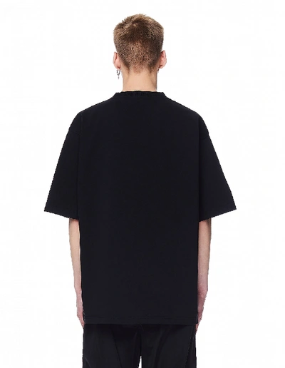 Shop Balenciaga Black X Rated Cotton T-shirt