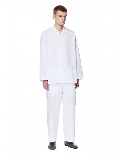 Shop Jil Sander White Cotton Pajamas