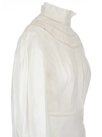 Shop Isabel Marant Étoile White Cotton Dress