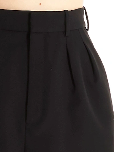 Shop Saint Laurent Women's Black Wool Shorts