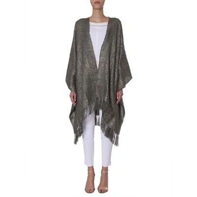 Shop Brunello Cucinelli Women's Gold Linen Poncho