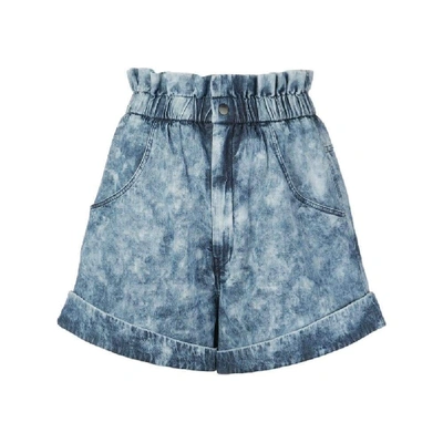 Shop Isabel Marant Étoile Light Blue Shorts
