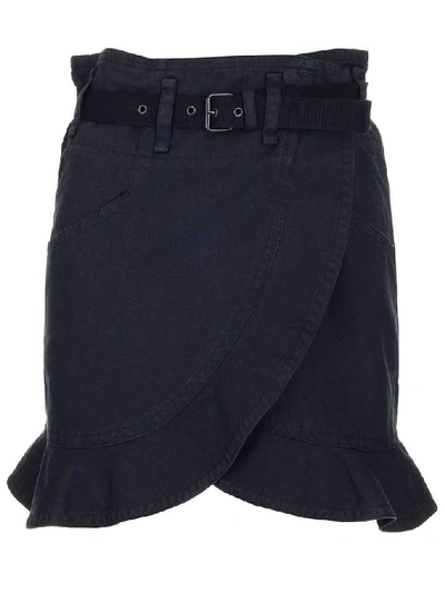 Shop Isabel Marant Étoile Women's Black Cotton Skirt