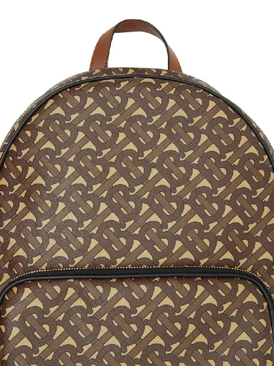 Shop Burberry Men's Brown Leather Backpack