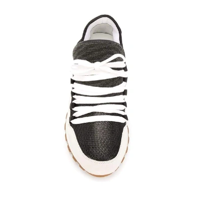 Shop Brunello Cucinelli White Leather Sneakers