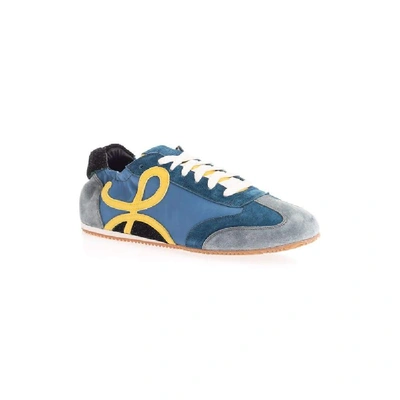 Shop Loewe Men's Blue Polyester Sneakers