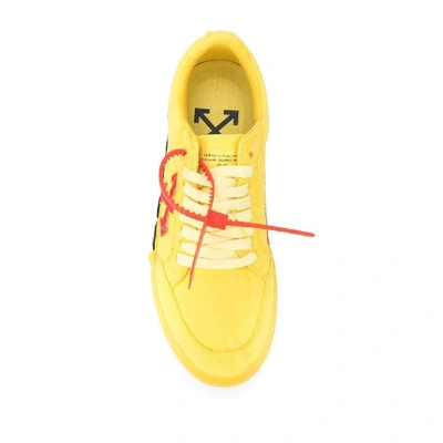 Shop Off-white Men's Yellow Cotton Sneakers