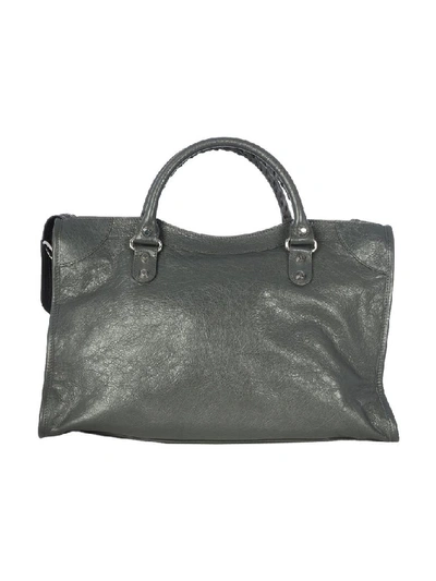 Shop Balenciaga Women's Green Leather Handbag