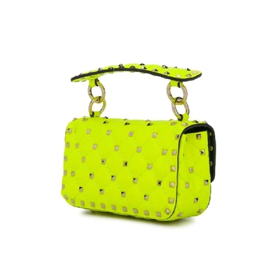 Shop Valentino Garavani Women's Yellow Leather Handbag