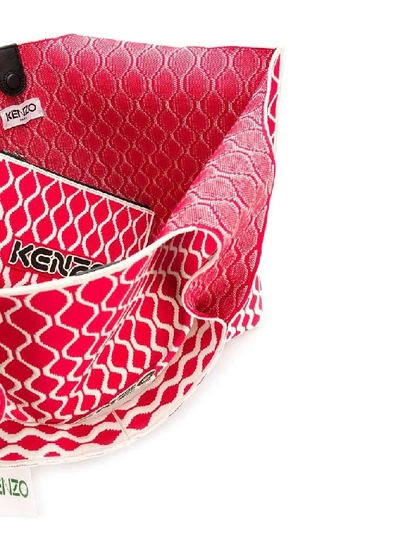 Shop Kenzo Red Polyester Tote