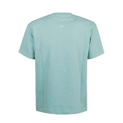Shop Kenzo Light Blue Cotton T-shirt
