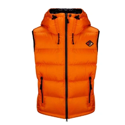 Shop Burberry Orange Polyamide Vest