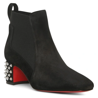 Shop Christian Louboutin Study 55 Black Suede Boots