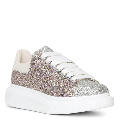 Shop Alexander Mcqueen Glitter Candy Classic Sneakers In Glitter/pink/silver