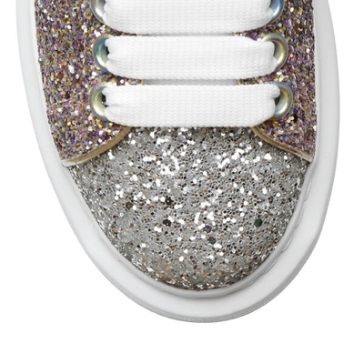 Shop Alexander Mcqueen Glitter Candy Classic Sneakers In Glitter/pink/silver
