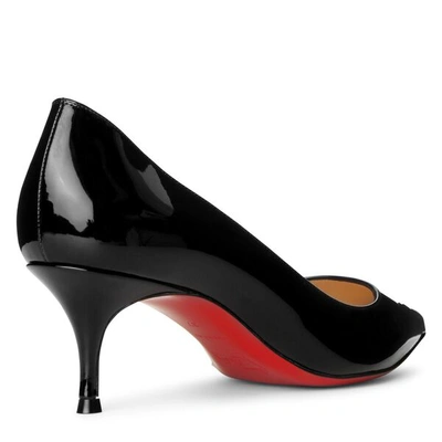 Shop Christian Louboutin Kate 55 Patent Black Pumps