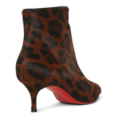 Shop Christian Louboutin So Kate Booty 55 Leopard Ankle Boots