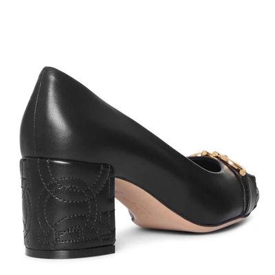 Shop Ferragamo Gancini Quilted Pumps In Black