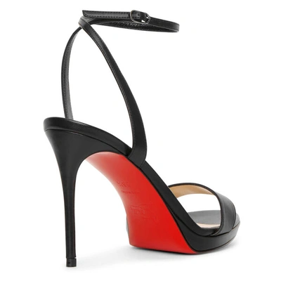 Shop Christian Louboutin Loubi Queen 100 Black Sandals