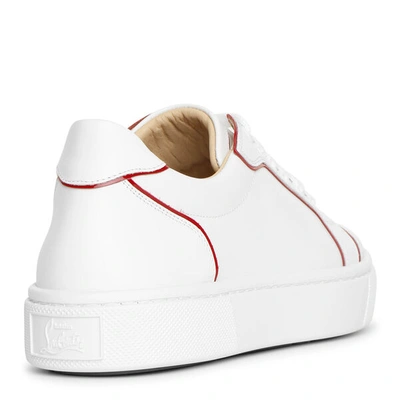 Shop Christian Louboutin Vieirissima White Red Sneakers