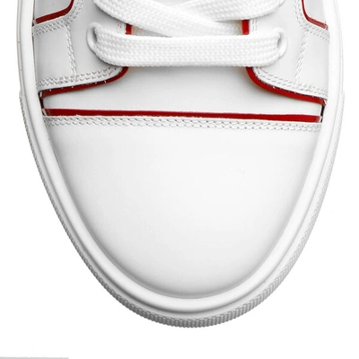 Shop Christian Louboutin Vieirissima White Red Sneakers